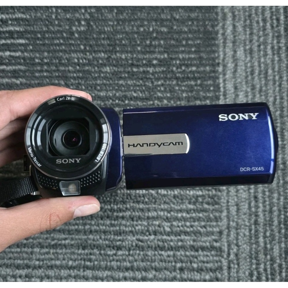 Sony DCR-SX45 Handycam Camcorder Digital Video Camera 2000x Zoom Purple Tested - Picture 2 of 14